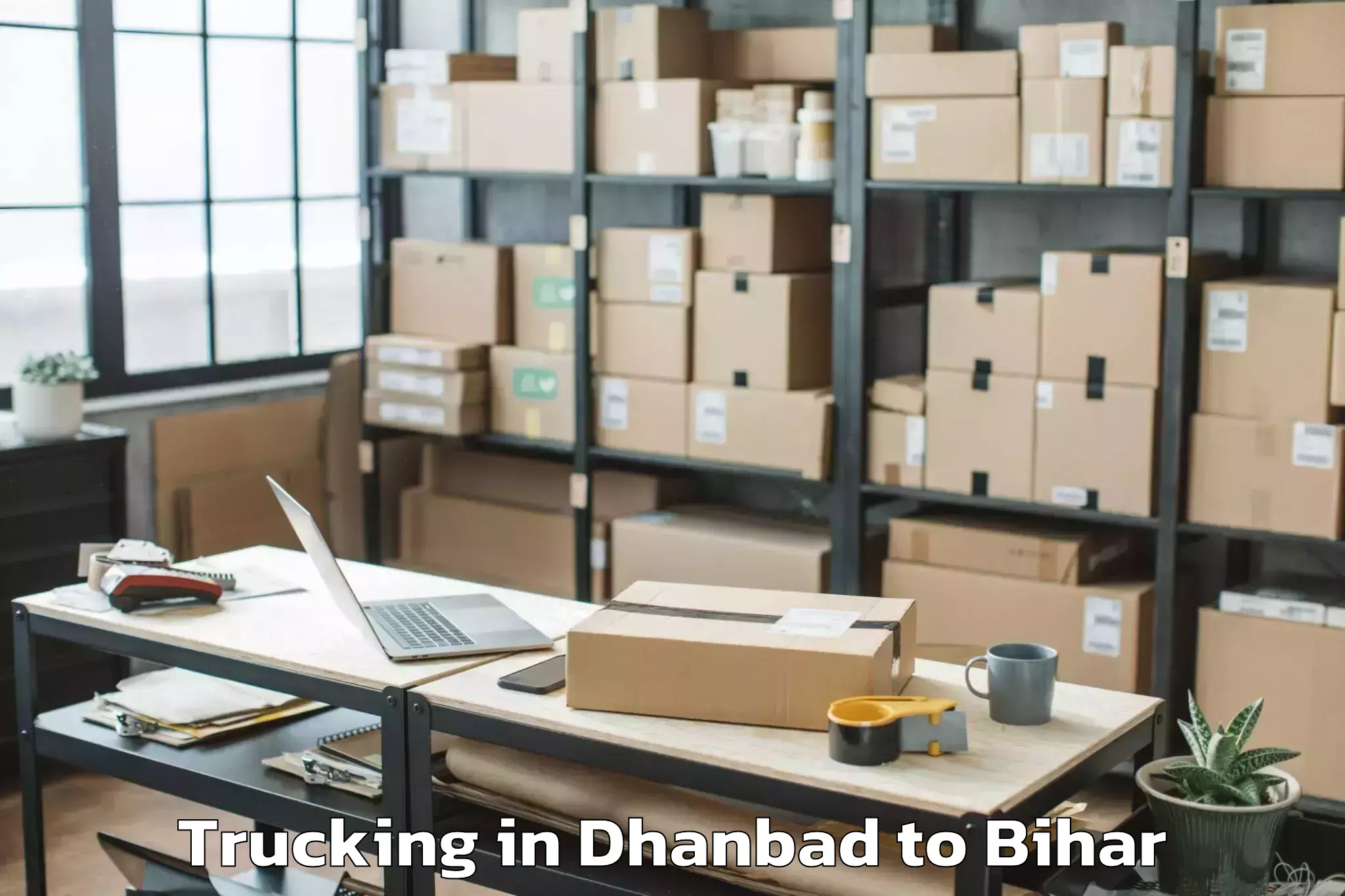 Easy Dhanbad to Mahishi Trucking Booking